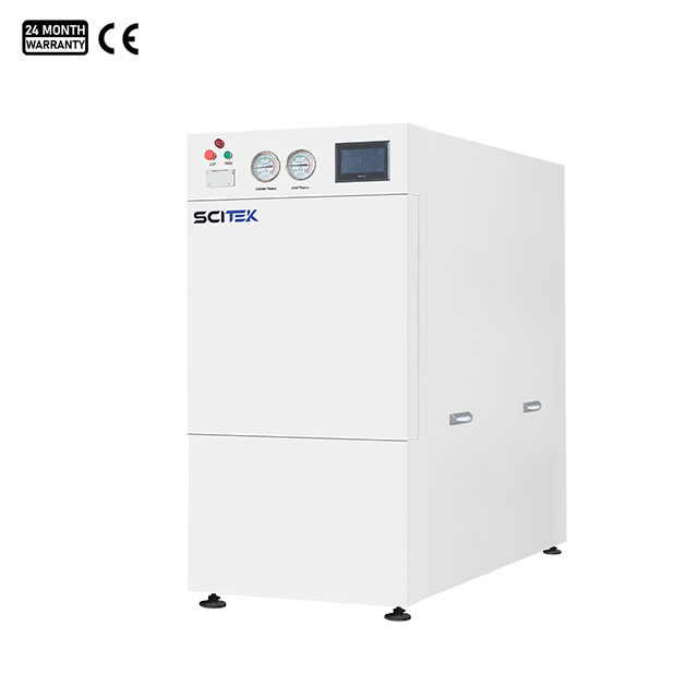 Autoclave vapeur horizontal à double enveloppe, série ST-HI (150 → 400 L)