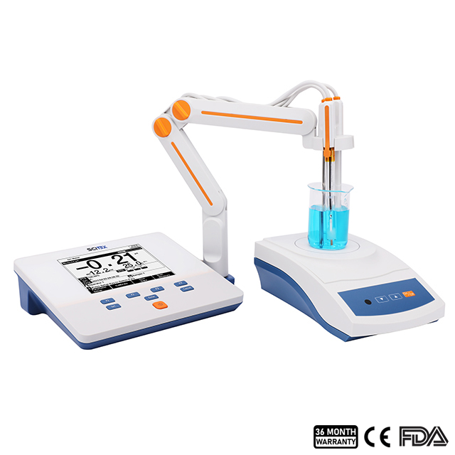Mesureur pH / ORP / ion de paillasse (étalonnage 5 points)