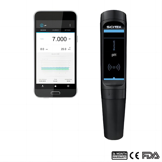 pH-mètre de poche Bluetooth (étalonnage 5 points)