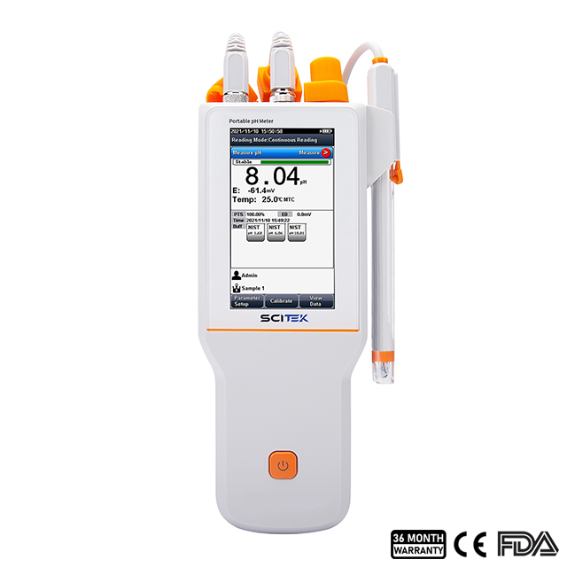 pH-mètre portable (étalonnage 5 points)