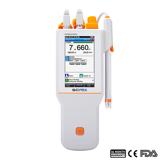 pH-mètre portable (étalonnage 8 points)