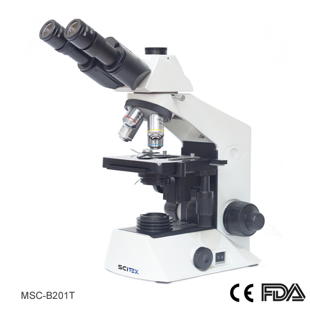 Microscope biologique MSC-B201T (tête trinoculaire Siedentopf)