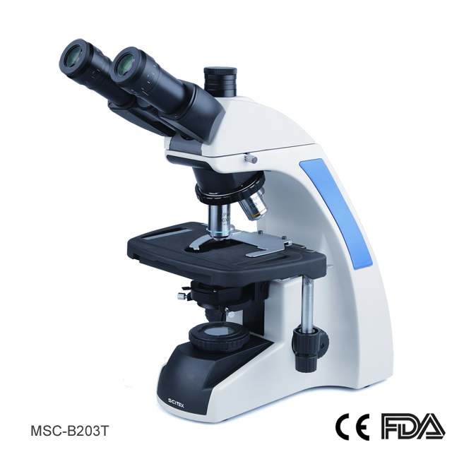 Microscope biologique MSC-B203T (tête trinoculaire Siedentopf)