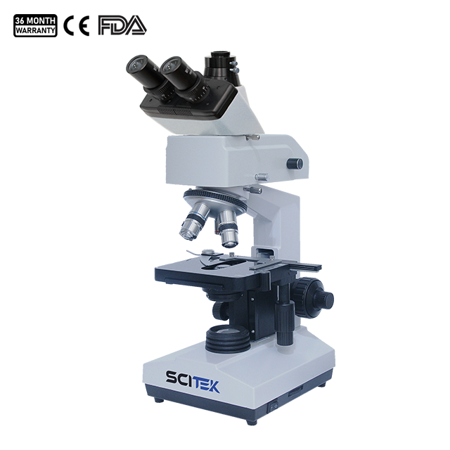 Microscope à fluorescence à tête trinoculaire coulissante MSC-F107T