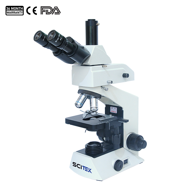 Microscope à fluorescence à tête trinoculaire Siedentopf MSC-F201T (optique infinie)